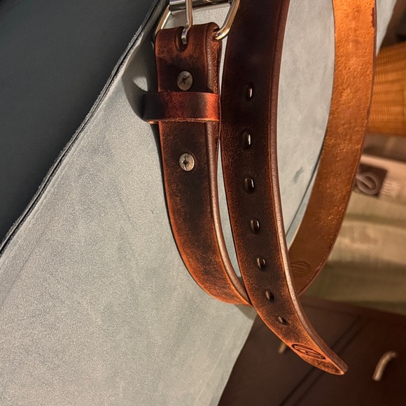 1791 GunLeather Men's Premium Brown Leather Belt pants size 32, gun belt size 36 - Picture 10 of 11